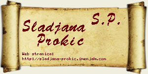 Slađana Prokić vizit kartica